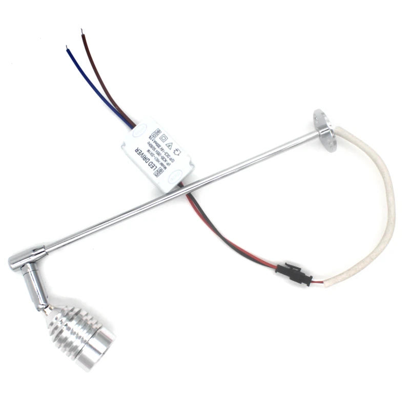 

LED Showcase lights AC/DC 12V LED Spotlight Jewelry counter light 130lm/w universal rotating cabinet display show light