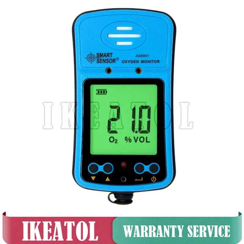 

Digital AS8901 Oxygen concentrator tester Gas Analyzer with Fine Oxygen(O2) Concentration Detector 0-30%VOL Mini Oxygen Meter