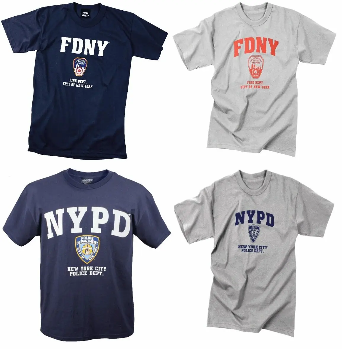 Officially Licensed NYPD FDNY Physical Training Short Sleeve T-Shirt