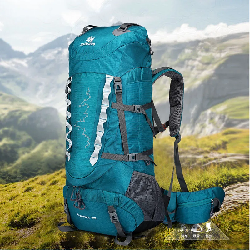

80L Outdoor Waterproof Bags Backpack Men Mountain Climbing Sports Rucksack Hiking Bagpacks Women Bag Camping Travel Bag