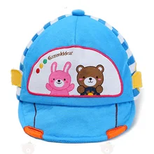 Детская шапочка из хлопка для детей от 3 до 12 месяцев, детский головной убор с изображением медведя в стиле автомобиля, хип-хоп, кепка для маленьких мальчиков и девочек