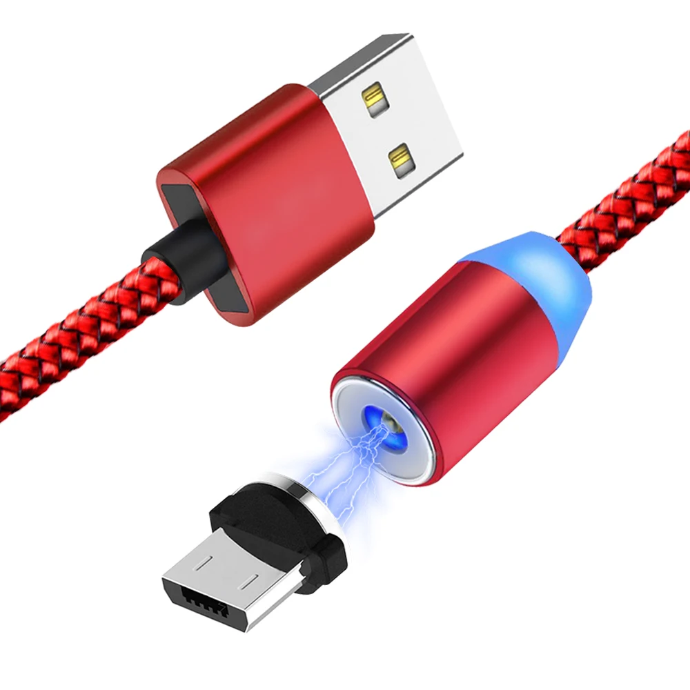 2 м 200 см NISI круглый светодиодный зарядный кабель USB C Магнитный кабель для iPhone XR X Max huawei P30 P20 и т. Д