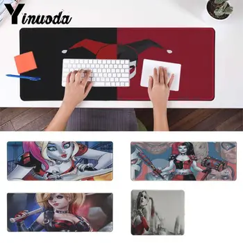 

Yinuoda Cool New Anime Batman and Harley Quinn Rubber Mouse Durable Desktop Mousepad Natural Rubber Gaming mousepad Desk Mat