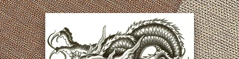 Китайский дракон, поддельные татуировки, водостойкая Временная наклейка для женщин и мужчин, сексуальная красота, боди-арт, крутая вещь, дешево, тонкая