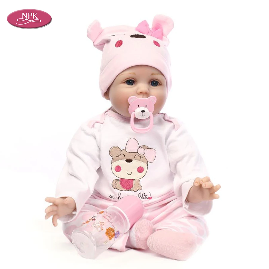 soft silicone reborn bebe gils doll lifelike bebe  menina bonecas  (2)
