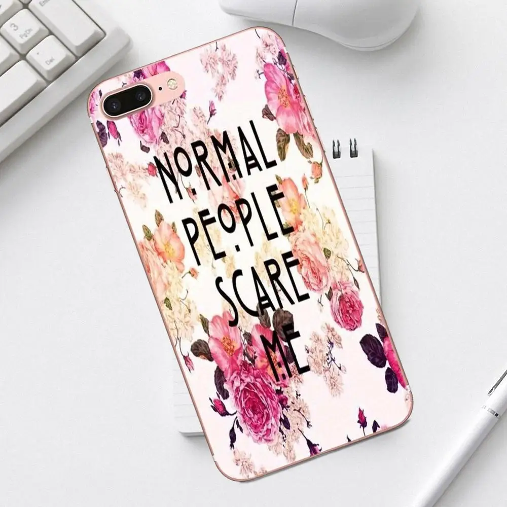 Qdowpz ТПУ чехол для iPhone X XS Max XR 4 4S 5 5C SE 6 6S 7 8 Plus Galaxy A3 A5 J1 J3 J5 J7 2017 нормальные люди