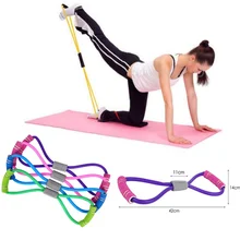 Йога, тренировки, фитнес сопротивление 8 слово грудь канат-эспандер накачанные Мышцы Фитнес резиновые Эспандеры для упражнений для фитнеса