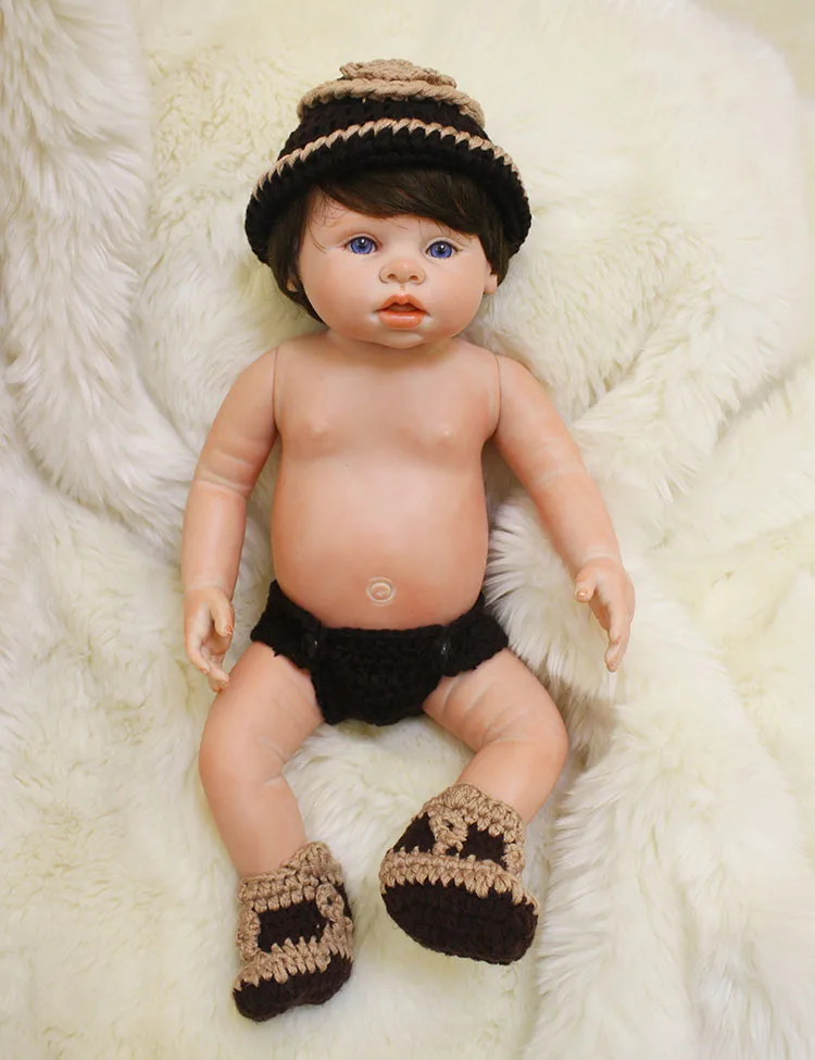 

43cm full body silicone vinyl boy girl dolls reborn fake reborn babies dolls for children gift can enter water bebe alive boneca