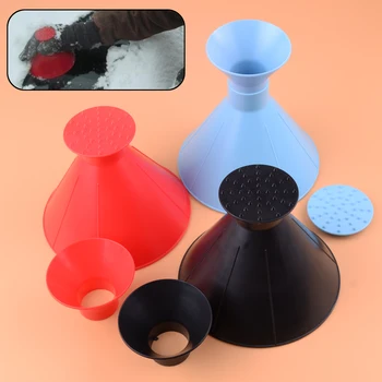 

CITALL Car Ice Scraper Window Windshield Cone Shaped Miracle Snow Wiper Funnel Remover Tool Black/Red/Blue
