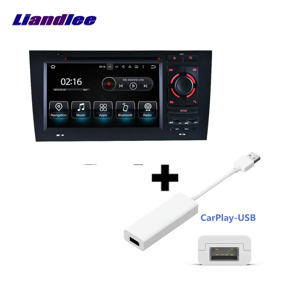 Liandlee автомобильная система Android для Audi A6 S6 RS6 C5 1997~ 2004 Радио DVD tv Carplay камера gps Navi Навигация BT экран мультимедиа - Цвет: Carplay