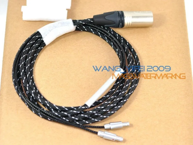 Удивительный ручной сбалансированный кабель для фокусных наушников Utopia XLR 4 контакта цилиндрический Штепсель 2,5 м