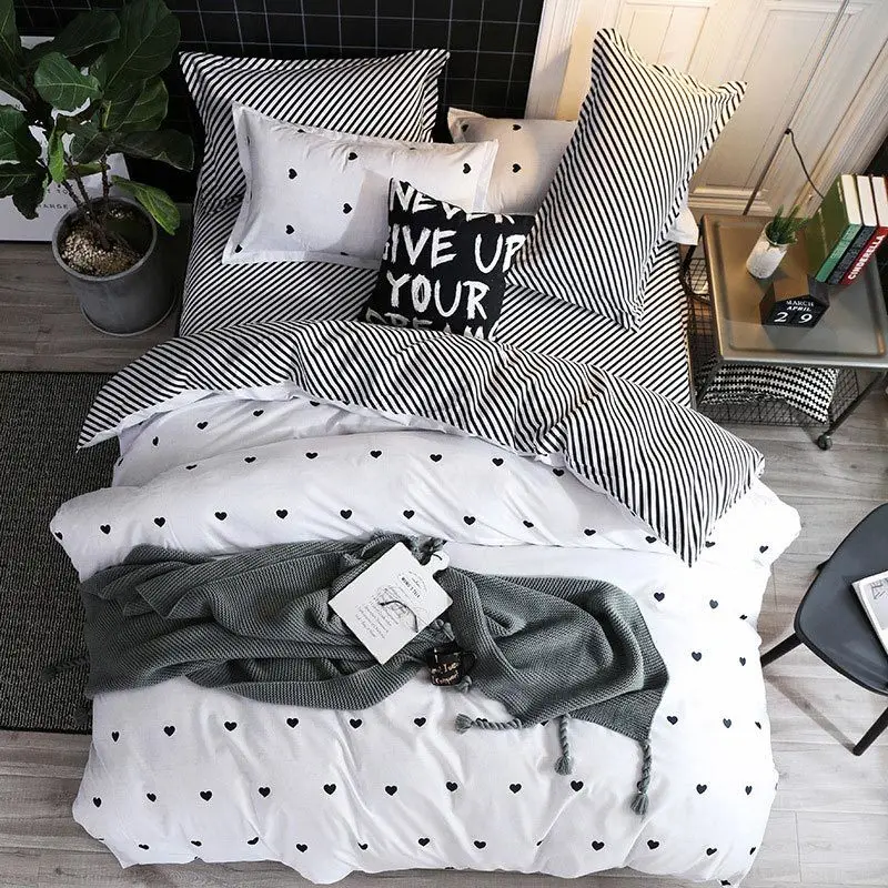 Arctic Night 4pcs Girl Boy Kid Bed Cover Set Duvet Cover Adult Child Bed Sheets And Pillowcases Comforter Bedding Set 2TJ-61018 - Цвет: 2TJ-61018-004