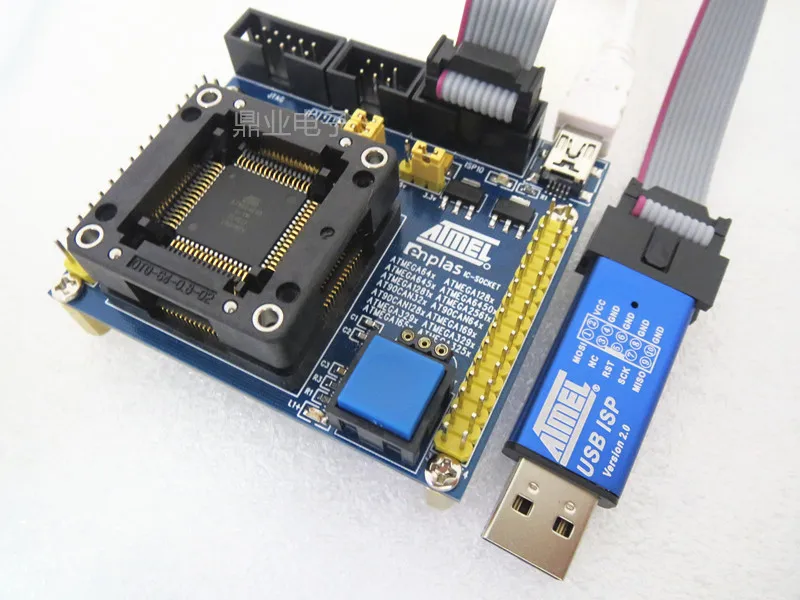 ATmage QFP64 + ATMEL загрузчик ISP для 64Pin QFN64 Atmega64 Atmega128 ATmega645 ATmega6450 ATmega1281 Atmega2561 тестовое