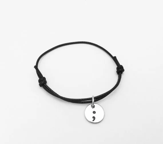 Puntkomma Koord Armband Mijn Verhaal Is Niet Over Toch Suicide Awareness Mentale Gezondheid Awareness Armbanden Sieraden Ylq0308 Aliexpress