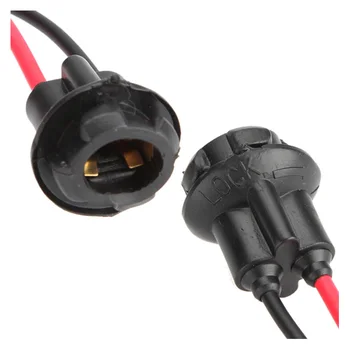 

10x T10 W5W 168 194 Lamp holder Socket glass base lamp Socket DIY, Black