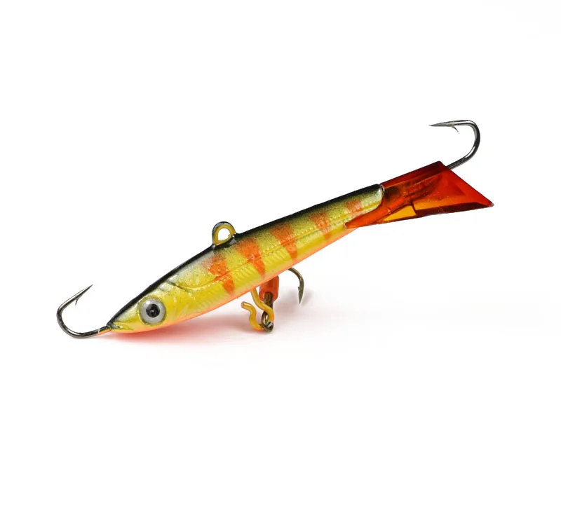 1Pcs Winter Ice Fishing Bait Vertical Jigging Lure 75mm 22g Ice Balance