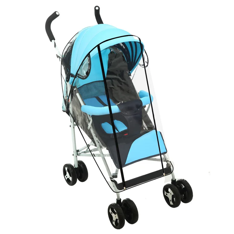 spesifikasi Food Kelas Universal Kereta Bayi Anti Air Hujan Sarung Bayi Mobil Kursi Hujan Sarung Jogging Stroller Hujan Sarung Pushchair Raincover