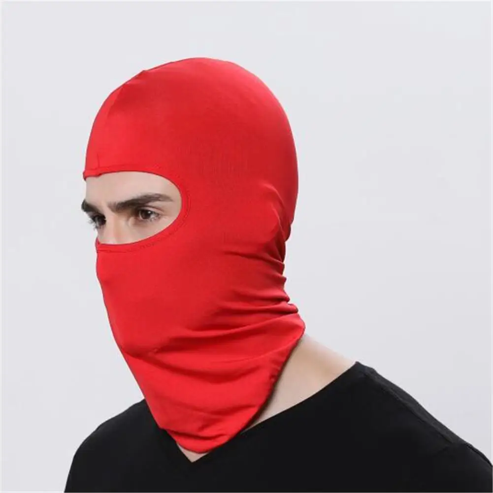 Велоспорт Полный маска для лица на мотоцикле маска для лица Велоспорт Лыжный Спорт шеи защитная Балаклава маска для лица дышащая ветрозащитная - Цвет: Red