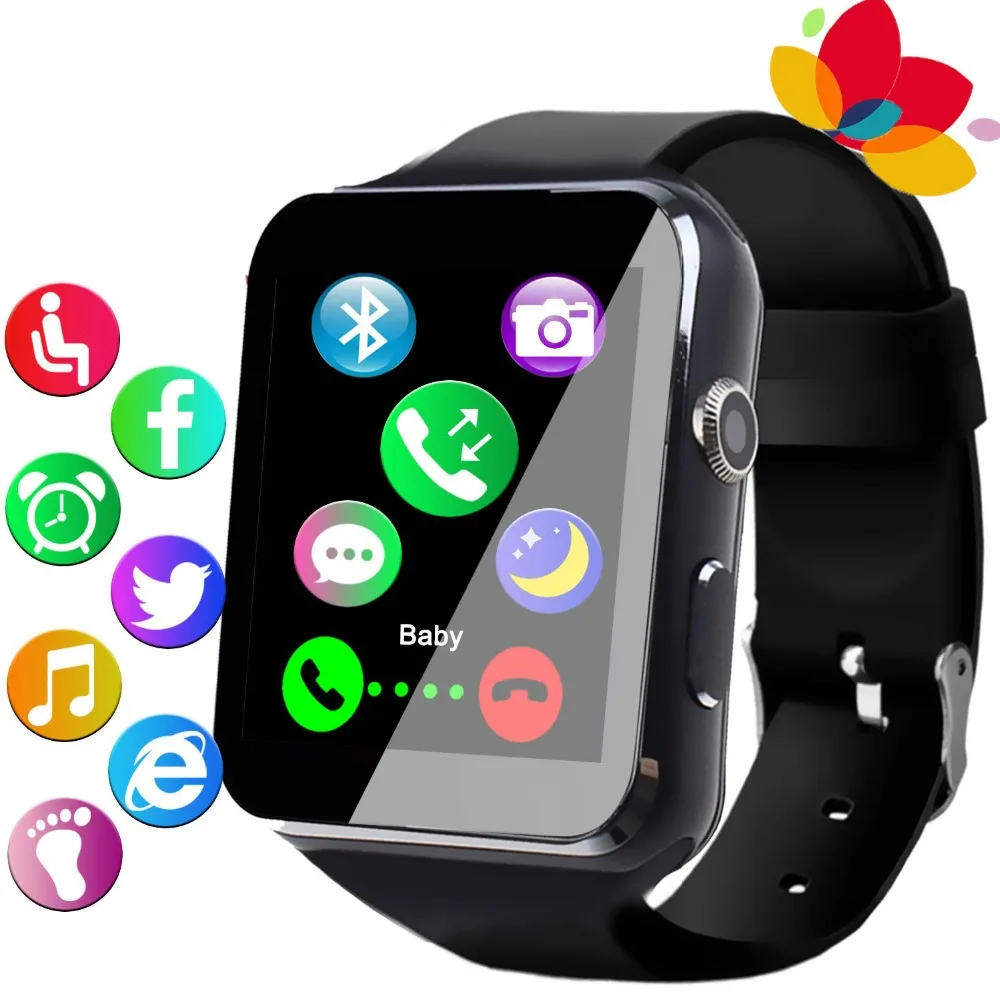 

New Arrival Smart Watch with Camera Touch Screen Support SIM TF Card Bluetooth Smartwatch for iPhone or Android Phone