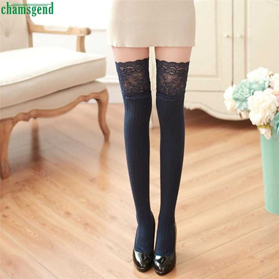 

CHAMSGEND Willbeen Women Girl Winter Over Knee Leg Warmer Soft Cotton Lace Socks Leggin Fashion Jan20