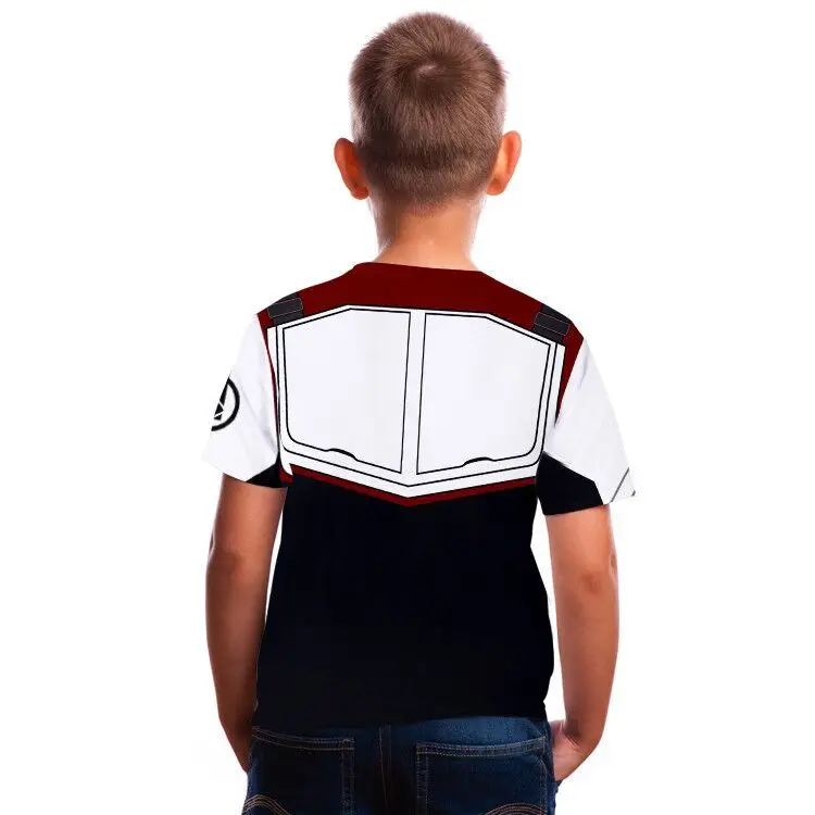 Kids Avengers 4 Endgame Quantum War 3D Printed T-shirts Boys Girls Compression Shirt Iron man Cosplay Costume Short Sleeve Top