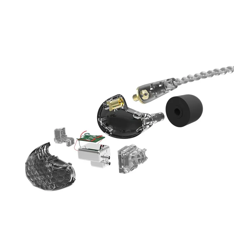 Tingker T300 три уравновешенного якоря Hi-Fi наушники в ухо наушники в виде медовых сот с кабель MMCX как K3003