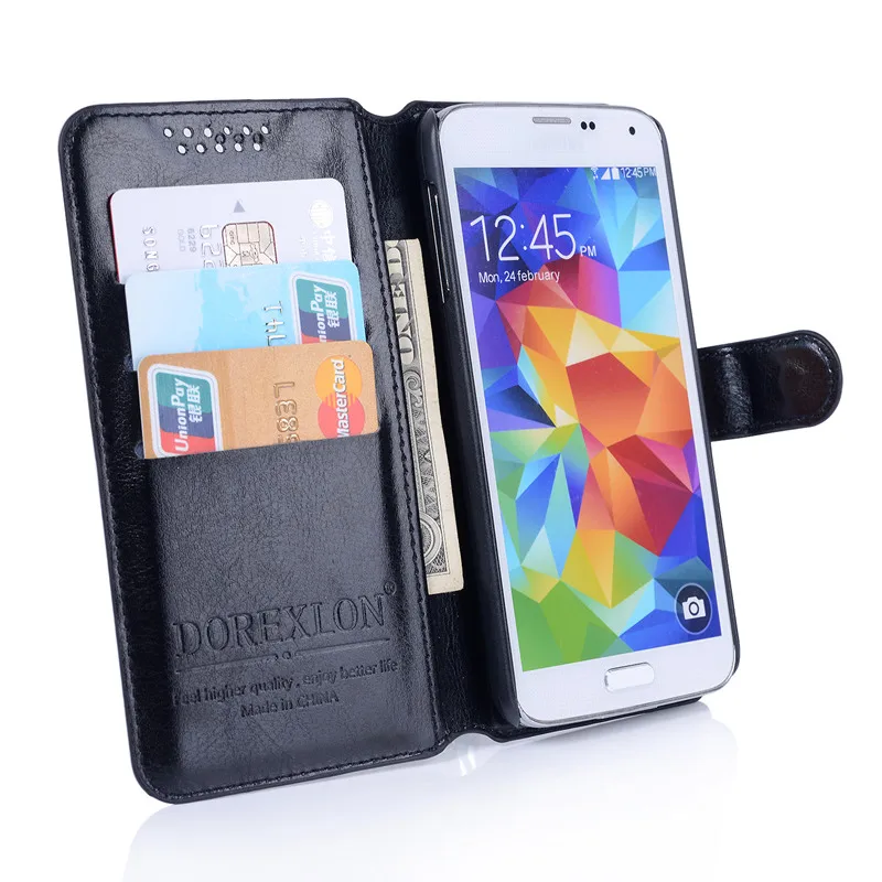 

Wallet Leather Case For BQ BQ-5059 Strike Power / BQ 5059 Luxury Retro Flip Coque Phone Bag Fundas Stand With Card Holders