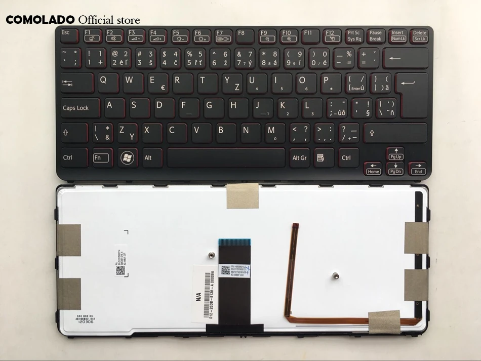CZ Czech keyboard For Sony Vaio SVE 14 SVE14 SVS14 SVE14A backlit with black frame Laptop Keyboard CZ layout