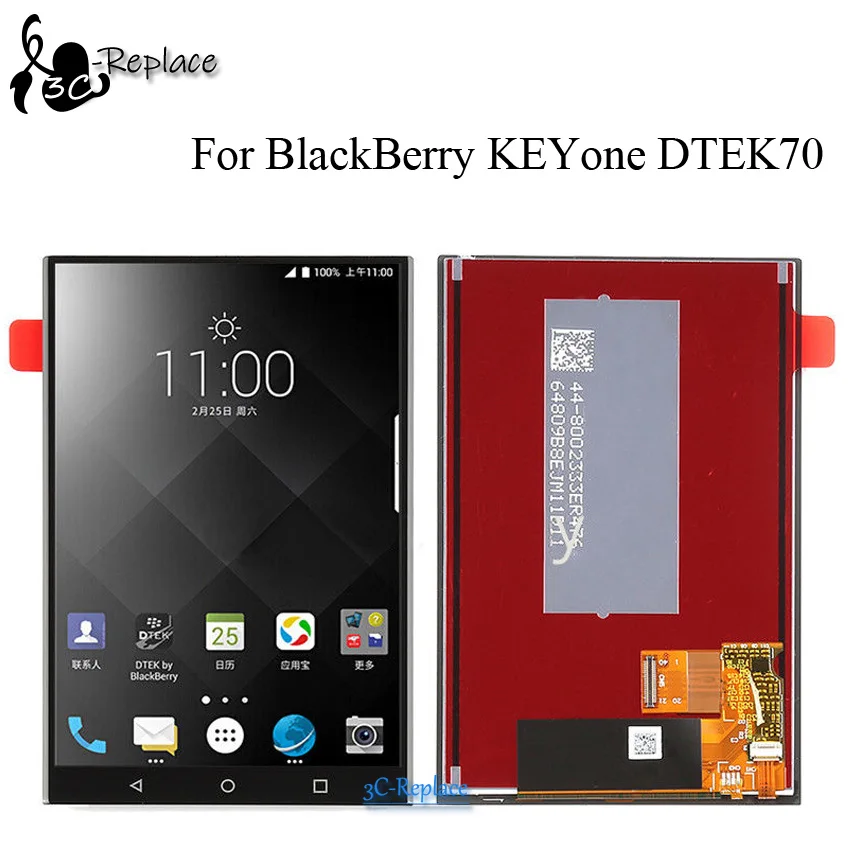 100% Новый оригинальный для BlackBerry KEYone DTEK70 ЖК-дисплей 1620x1080 замена Pantalla DTEK 70