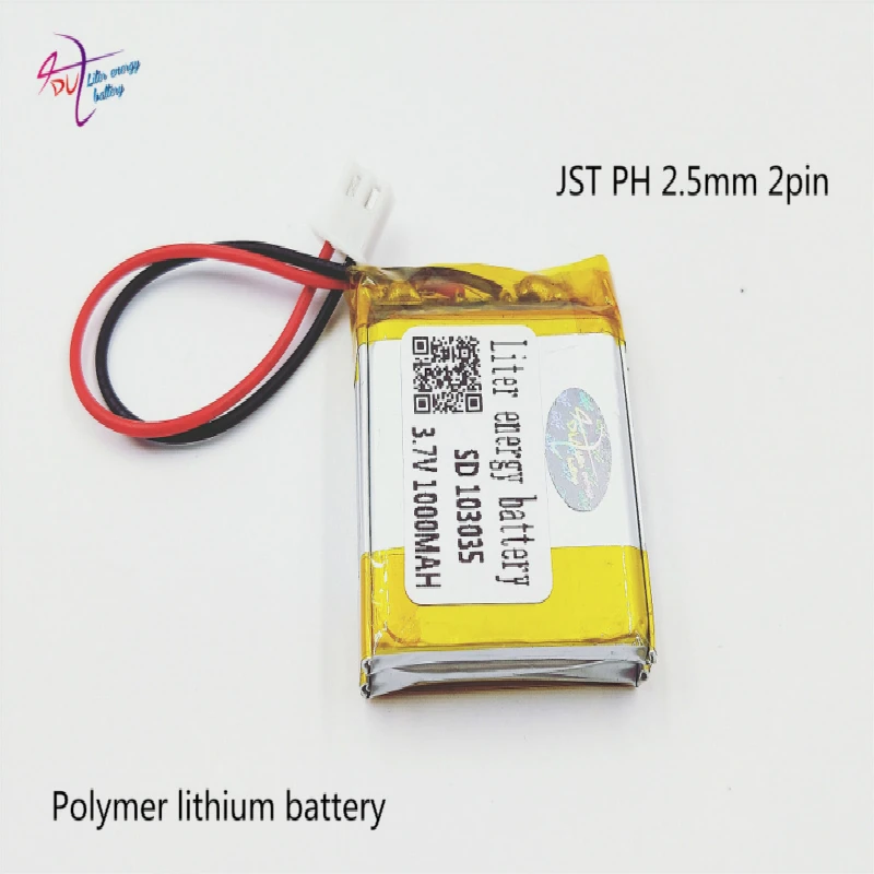 XHR 2P 2 54 1000 мАч 503035*2 3 7 В полимерный литиевый аккумулятор 103035|lithium battery|battery battery
