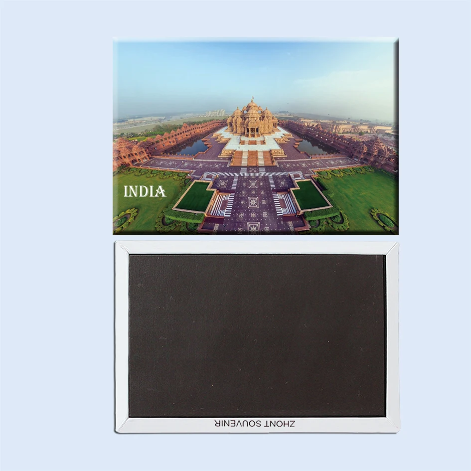 India Akshardham Giant Temple Travel Souvenirs Magic Fridge
