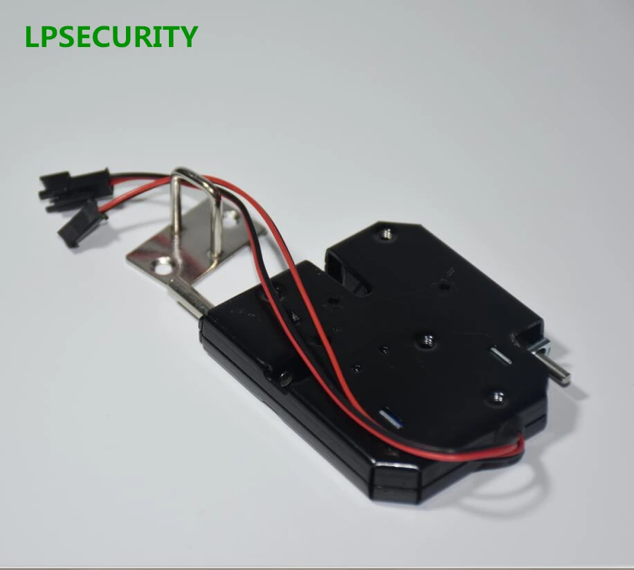 

LPSECURITY 12vdc Electric Control Lock Electromagnetic Door Lock Cabinet Drawer Lockers Lock Latch Carbon Steel Black Padlock