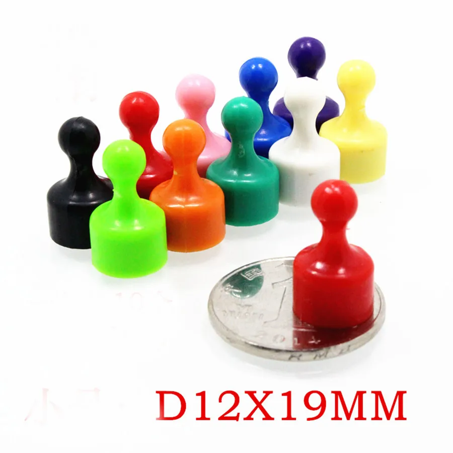 10pcs Assorted Color Small Push Pins High Grade Neodymium