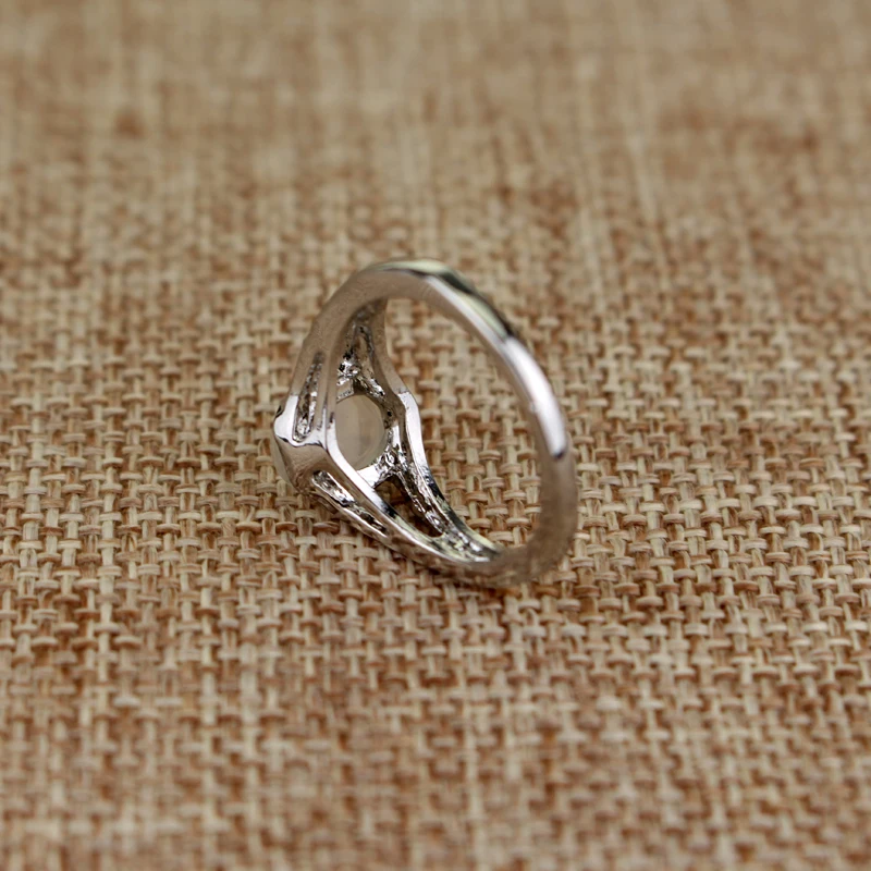 Movie The Vampire Diaries ELENA ANTI-SUN Moonstone Ring Women Female Finger Ring Party Accessories