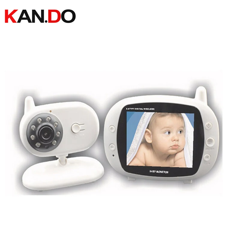 

3.5"Wireless Audio Video Baby Monitor Security Camera 2 Way Talk Nigh Vision IR LED Temperature Monitor w/ Lullabies CCTV camera