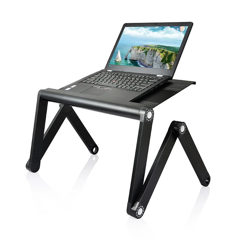 2 Colors Computer Desks Portable Adjustable Foldable Laptop Notebook Lap PC Folding Desk Table Vented Stand Bed Tray Wholesale