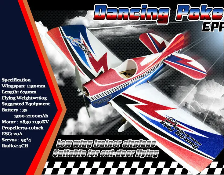 

Scale EPP RC Aircraft Model DW Dancing Poke Kit