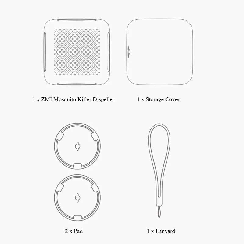 Xiaomi Mijia ZMI комаров Портативный Анти москитный Убийца мух насекомых нагреватель для дома или путешествия 0