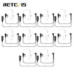 10 шт. наушник MIC 2 PIN Тайное Акустическая трубка для Motorola GP88 300 2000 CT150 P040 PRO1150 XTN500 Walkie Talkie c9006A