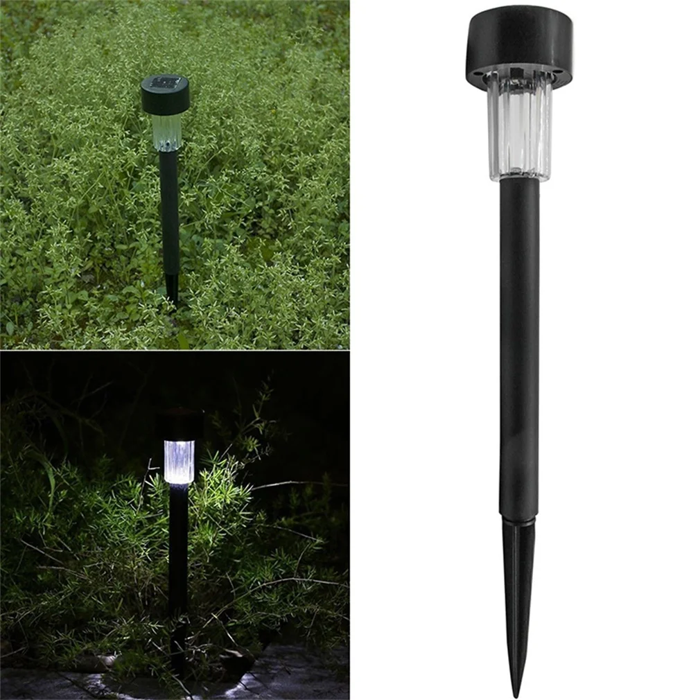 

ICOCO High Quality 1pcs Outdoor Waterproof Solar Powered Panel LED Spot Light Lawn Garden Landscape Path Stake Spot Lamp New