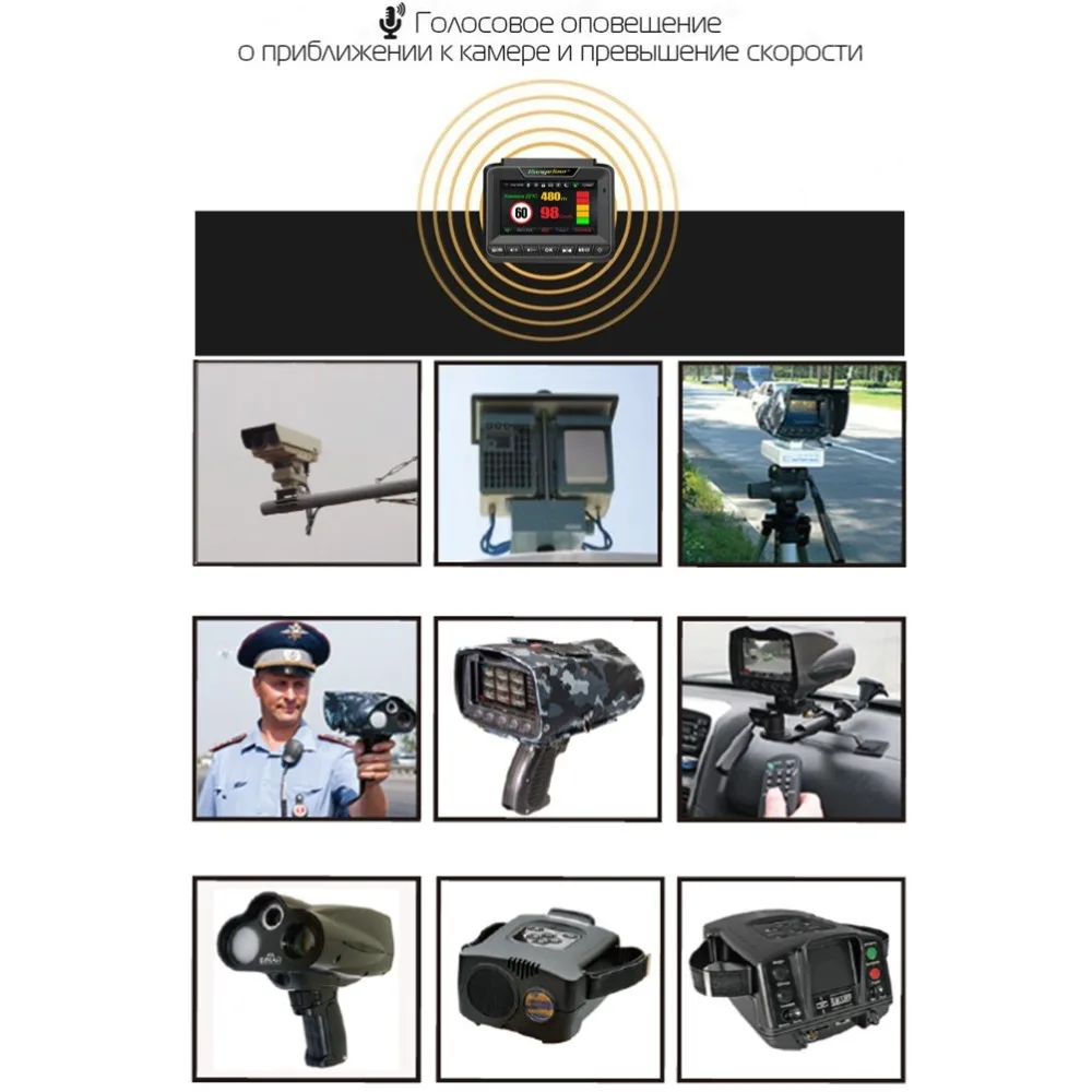 Россия 3 в 1 Антирадары GPS регистраторы Двойной объектив FHD 1296 P видео Регистраторы