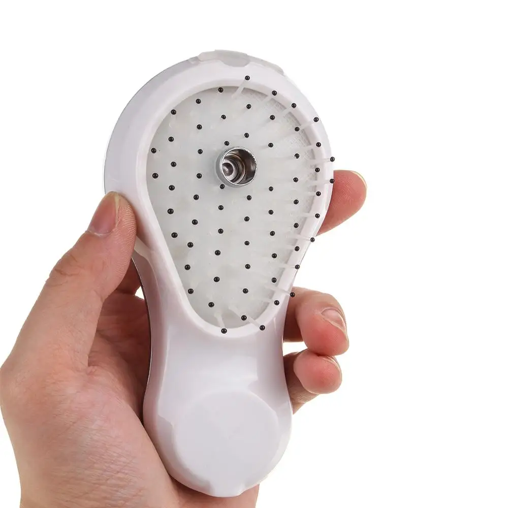  Portable Electric Ionic Hair Brush Hair Scalp Massage Comb Hairbrush Negative Ions Detangling LED L