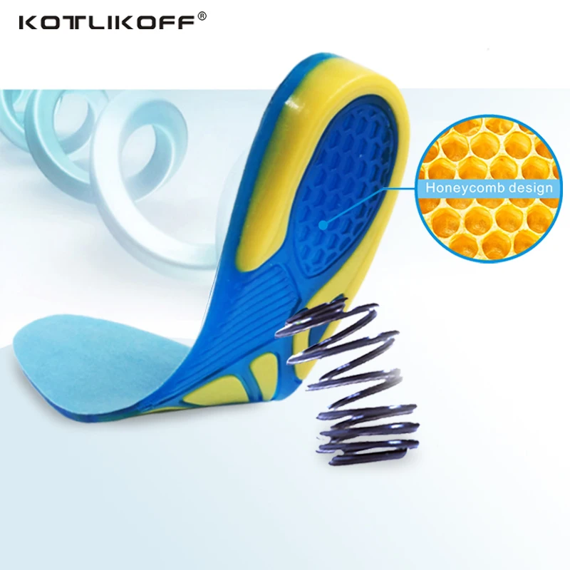Palmilhas de gel de silicone cuidados com os pés para a planta fasciite calcanhar spur correndo palmilhas esportivas almofadas de absorção de choque arco palmilha ortopédica
