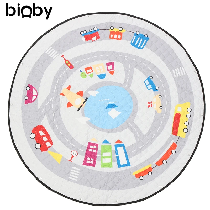 

Portable Baby Kids Gym Play Mat Folding Child Climbing Infant Soft Sleeping Mat Crawling Blanket Soft Cotton Toys Storage Bag
