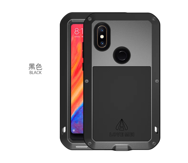 

Waterproof Shockproof Dirtproof Three Proofing Case For Xiaomi Mi MiX 2S Case Cover Phone Shell Skin Bag with Tempered Glass