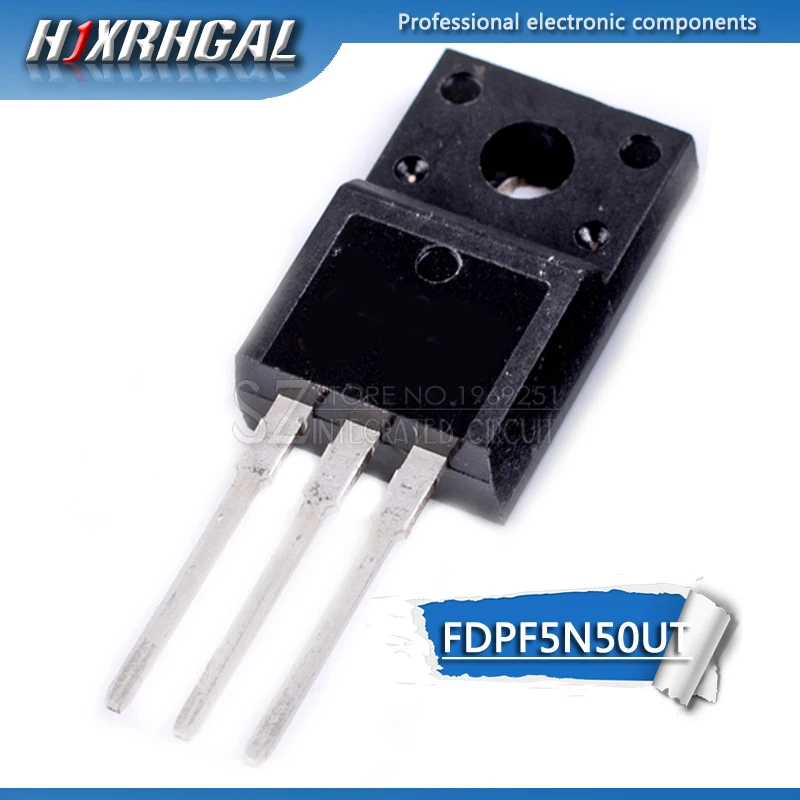 10 шт FDPF5N50UT TO-220F FDPF5N50 К-220 5N50 5N50UT 500 V 5A новый оригинальный HJXRHGAL | Электронные