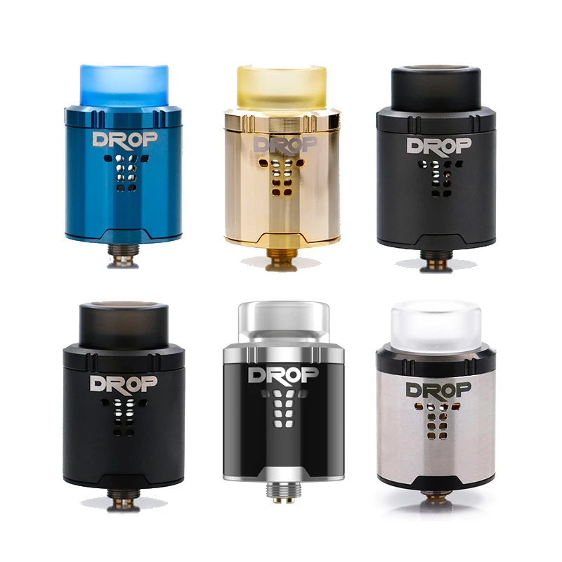 

Original Digiflavor Drop RDA with BF squonk 510 pin 24mm electronic cigarette tank large post-holes Stepped airflow design