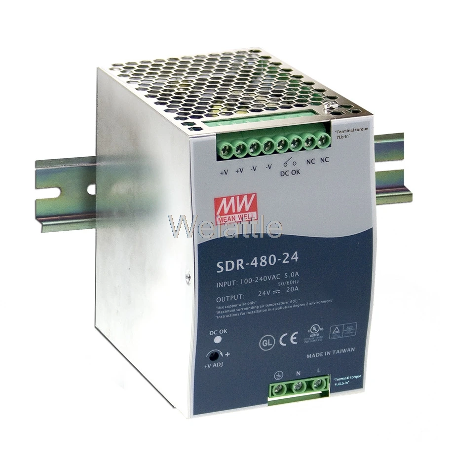 MEAN WELL оригинальный SDR-480-48 48В 10А meanwell SDR-480 480 Вт с одним выходом промышленный