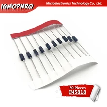 50 шт. 1N5818 IN5818 DO-41 1A 30V