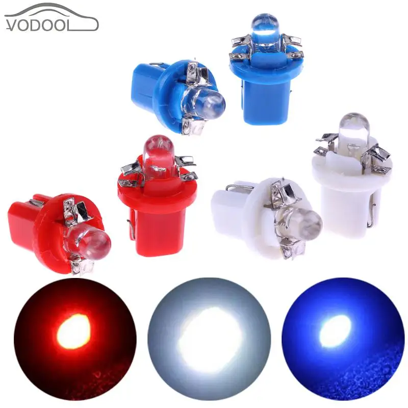 10 шт. T5 B8.5D 5050 SMD СВЕТОДИОДНЫЙ Автомобильный светильник автомобилей приборной